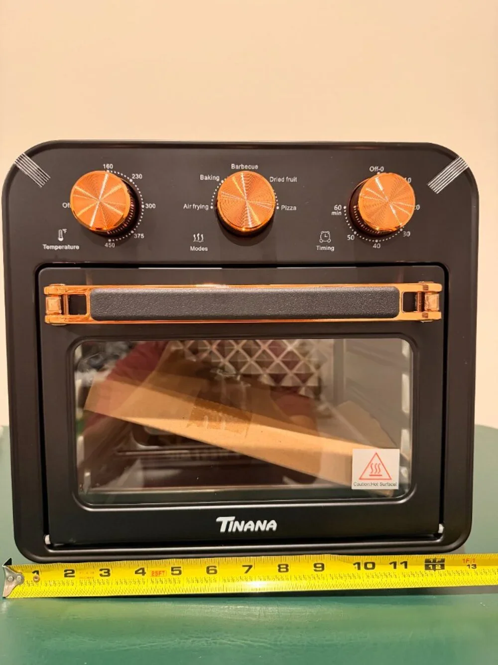 Tinana 5-in-1 Air Fryer Toaster Oven, 1300W, 17 Quart, Oil-Less Cooking Combo